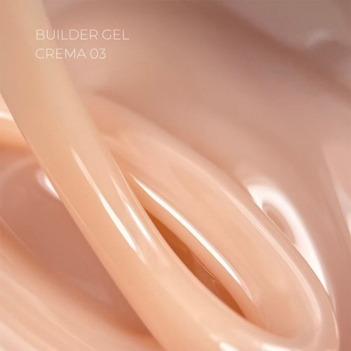 Żel budujący TOUCH Builder gel Crema 03 jasnobeżowy 30 ml - Фото №2