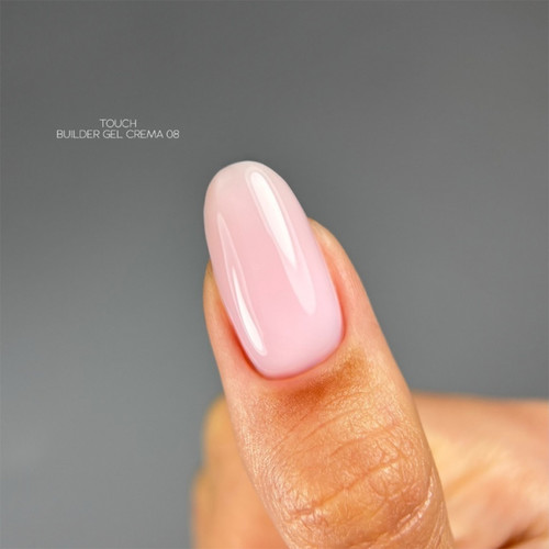 Гель для наращивания TOUCH Builder gel Crema 08 светло-розовый 30 мл - Фото №3