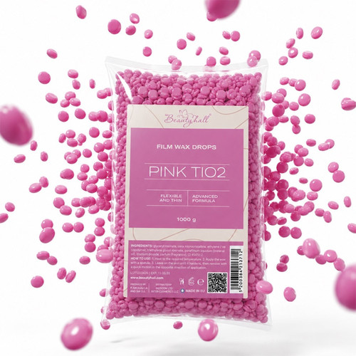 Wosk foliowy do depilacji Beautyhall Hot Film Wax Pink TiO2 1 kg - Фото №3