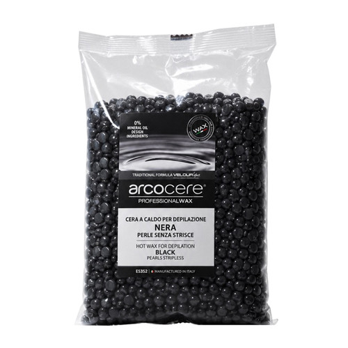 Wosk do depilacji Arcocere Velour Bio Black Hot Wax w dropsach 1000 g - Фото №1