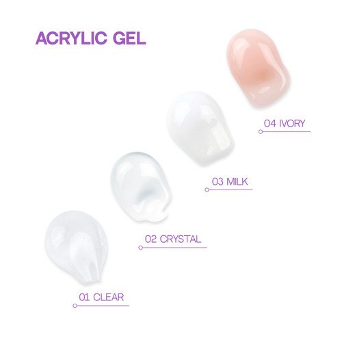 Żel akrylowy do przedłużania paznokci TUFI profi 04 Ivory 30 g (0329140) - Фото №4