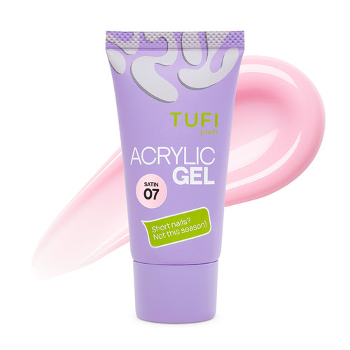 Żel akrylowy do przedłużania paznokci TUFI profi 07 Satin 30 g (0329143) - Фото №1