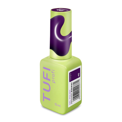 Gel polish TUFI profi DARKLINE 46 Aubergine Dark eggplant 10 ml (0331250) - Фото №2