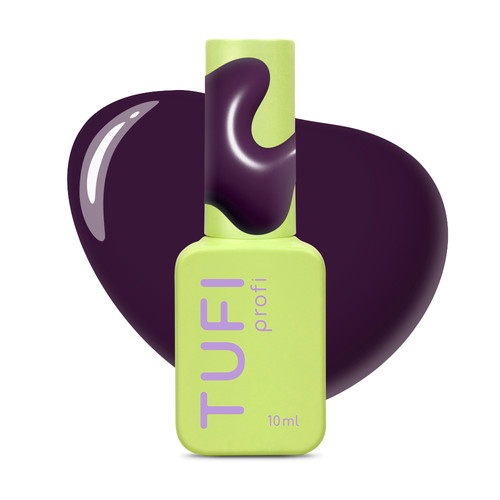 Gel polish TUFI profi DARKLINE 46 Aubergine Dark eggplant 10 ml (0331250) - Фото №1