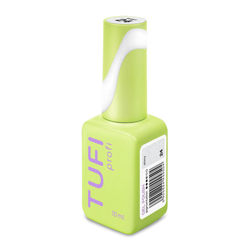 Gel polish TUFI profi NUDELINE 24 Shiny Milky with shimmer 10 ml (0333017) - Фото №3