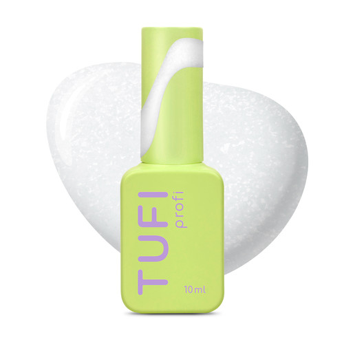 Gel polish TUFI profi NUDELINE 24 Shiny Milky with shimmer 10 ml (0333017) - Фото №1