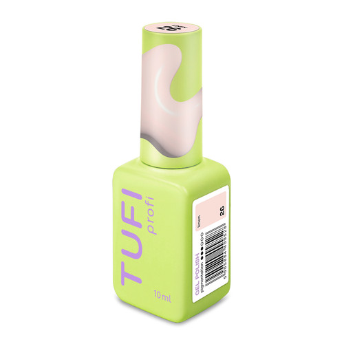 Gel polish TUFI profi NUDELINE 26 Linen Light beige 10 ml (0333019) - Фото №3