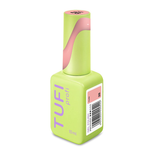 Gel polish TUFI profi NUDELINE 28 Nude Natural pink-beige 10 ml (0333021) - Фото №3