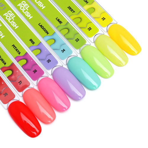 Gel polish TUFI profi SUMMERLINE 33 Lime Neon light green 10 ml (0333096) - Фото №7