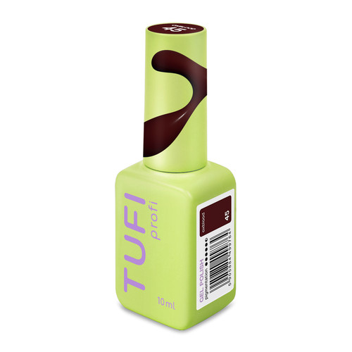 Gel polish TUFI profi DARKLINE 45 Oxblood Dark burgundy 10 ml (0333572) - Фото №2