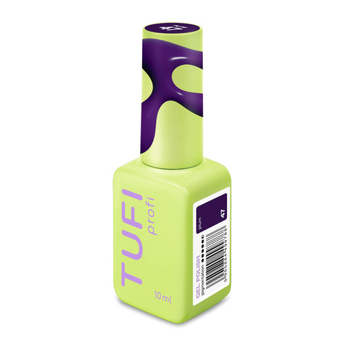 Gel polish TUFI profi DARKLINE 47 Plum Dark purple 10 ml (0333574) - Фото №2