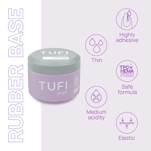 Baza hybrydowa TUFI profi RUBBER BASE 30 ml (0333820) - Фото №3