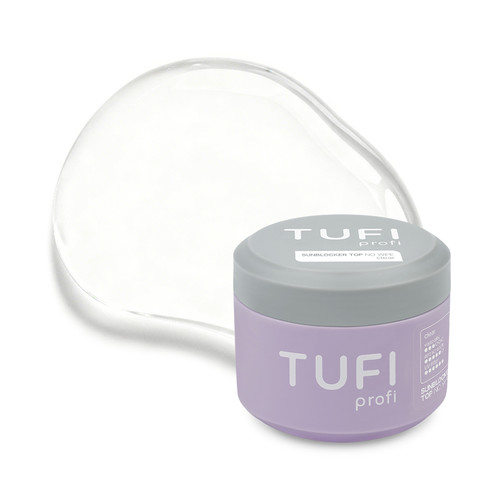 Nabłyszczający top do lakieru hybrydowego TUFI profi SunBlocker No Wipe Top z filtrem UV 30 ml (0333821) - Фото №1