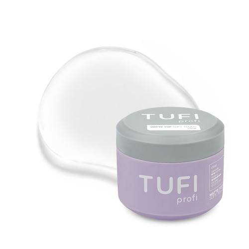 Matowy top do lakieru hybrydowego TUFI profi Soft Touch Matte 30 ml (0333823) - Фото №1