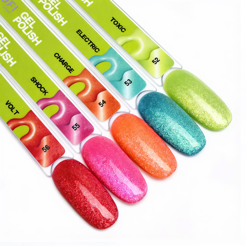 Gel polish TUFI Profi NEON CAT EYE 56 Volt neon red 10 ml (0334061) - Фото №6