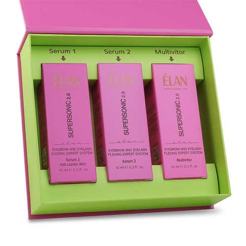 Zestaw do laminacji brwi i rzęs ELAN SUPERSONIC 2.0 (Serum 1 PINK) - Фото №2