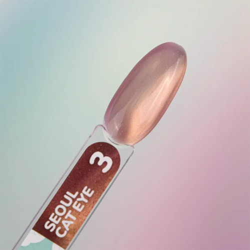 Lakier hybrydowy YOUARECUTE Color Seoul Cat Eye 3 beżowy 5 ml (355-6358-1960) - Фото №3