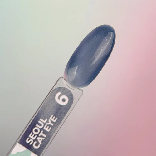 Lakier hybrydowy YOUARECUTE Color Seoul Cat Eye 6 niebieski 5 ml (355-6361-1963) - Фото №3