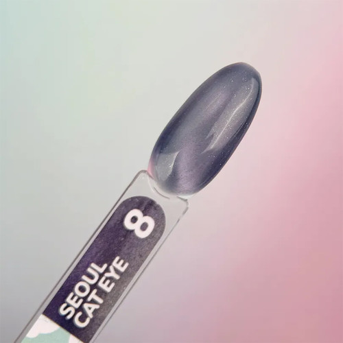Lakier hybrydowy YOUARECUTE Color Seoul Cat Eye 8 ciemnoszary 5 ml (355-6363-1965) - Фото №3