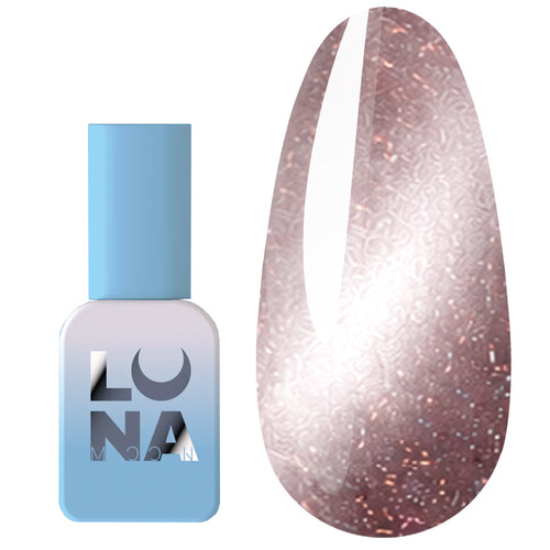 Lakier hybrydowy LUNA Magnetic Cat Eye 1 kawa z płatkami folii 8 ml (382-6383-1973) - Фото №1