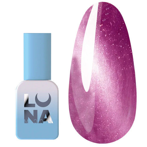 Lakier hybrydowy LUNA Magnetic Cat Eye 8 fuksja z płatkami folii 8 ml (382-6390-1980) - Фото №1
