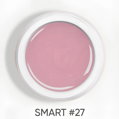 Żel przedłużający Dark Smart Builder gel 27 jasnoróżowy z połyskiem 15 ml - Фото №4