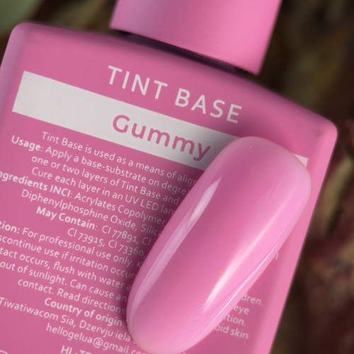 Baza hybrydowa HEYLOVE Tint base Juicy Gummy różowy 15 ml - Фото №3