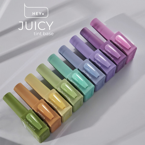 Baza hybrydowa HEYLOVE Tint base Juicy Gummy różowy 15 ml - Фото №5