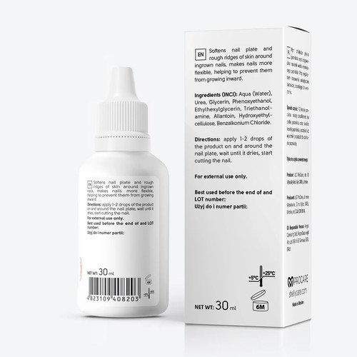 Środek zmiękczający wrastające paznokcie Shelly 30 ml - Фото №2