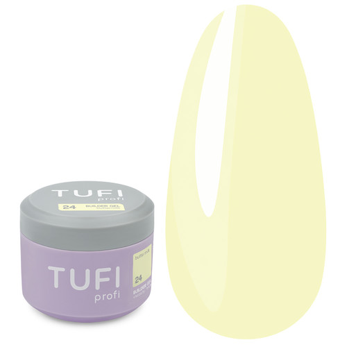 Żel budujący TUFI profi Builder Gel UV/LED 24 Buttermilk 30 ml (0334455) - Фото №1
