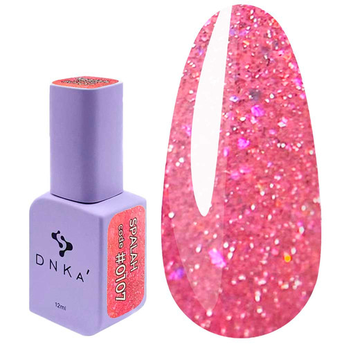 SALE Гель-лак DNKa №0107 розовый с шиммером 12 мл (GPDC0107) - Фото №1