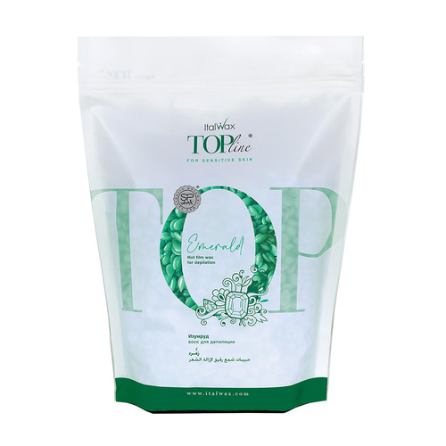 Wosk twardy Italwax Top Line Emerald w dropsach 750 g - Фото №1