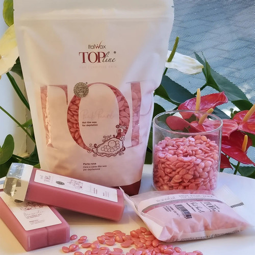 Wosk twardy Italwax Top Line Pink Pearl w dropsach 750 g - Фото №5