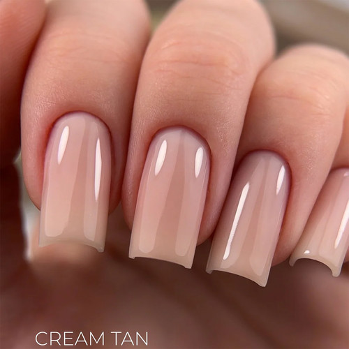 Zel budujący do przedłużania paznokci HEYLOVE Frame Gel Cream Tan z pompą 30 ml - Фото №2