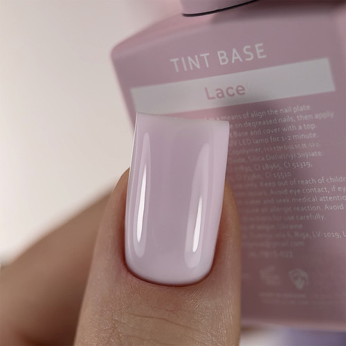 Baza hybrydowa HEYLOVE Tint base Sunset Lace pastelowy chłodny róż 15 ml - Фото №2