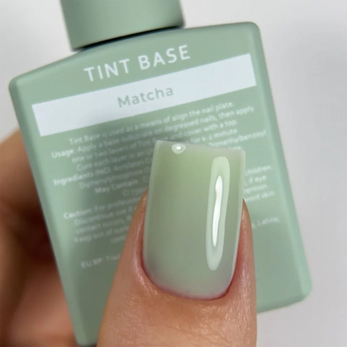 Baza hybrydowa HEYLOVE Tint base Lifestyle Matcha mennica 15 ml - Фото №2