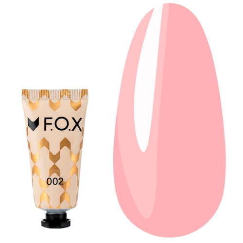 Акригель для ногтей F.O.X Poly Gel Nano 002 нюд натуральний 15 мл - Фото №1