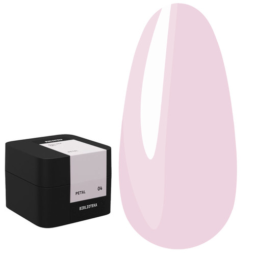 Гель для наращивания BIBLIOTEKA Builder gel 04 Petal нежно-розовый 30 мл - Фото №1