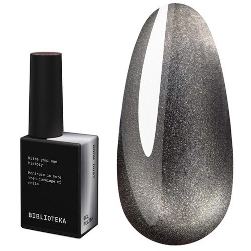 Гель-лак BIBLIOTEKA CAT EYE NIGHT RAYS 01 Moon Dust холодное серебристое сияние 10 мл - Фото №1