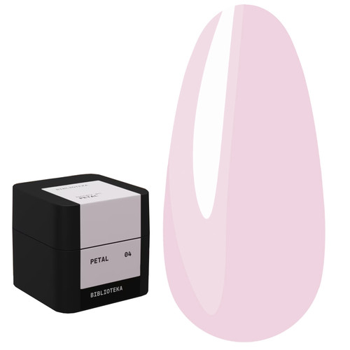 Гель для наращивания BIBLIOTEKA Builder gel 04 Petal нежно-розовый 15 мл - Фото №1