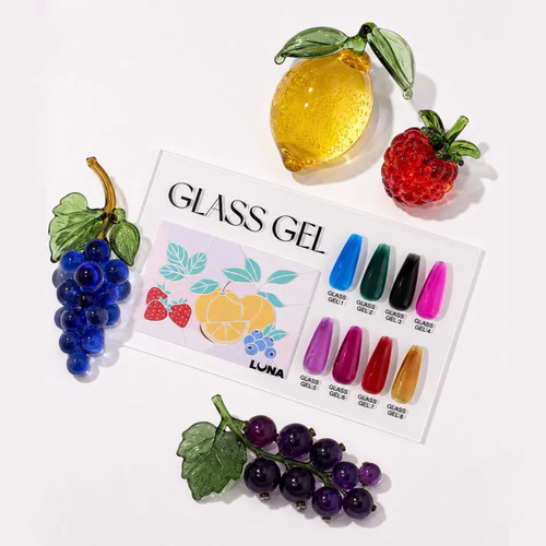 Gel for nail extensions LUNA Glass Builder Gel 2 green stained glass 15 ml (373-6375-1982) - Фото №3
