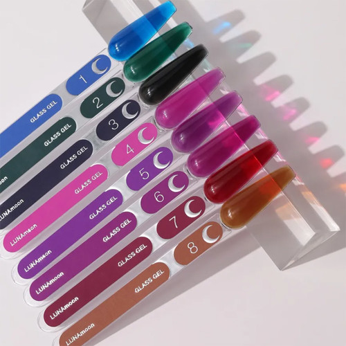 Gel for nail extensions LUNA Glass Builder Gel 4 pink stained glass 15 ml (373-6377-1984) - Фото №4
