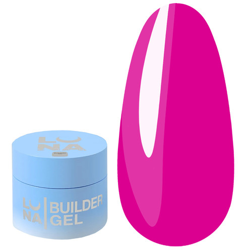Gel for nail extensions LUNA Glass Builder Gel 4 pink stained glass 15 ml (373-6377-1984) - Фото №1