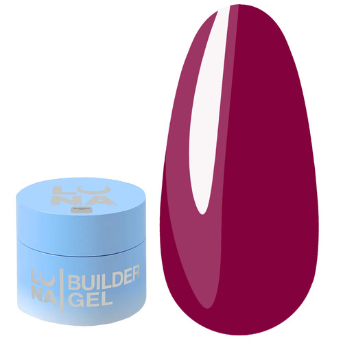 Gel for nail extensions LUNA Glass Builder Gel 6 fuchsia stained glass 15 ml (373-6379-1986) - Фото №1