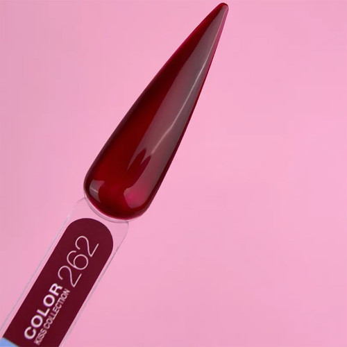Gel polish LUNA Color Kiss 262 dark burgundy stained glass 8 ml (047-4489-1264) - Фото №3