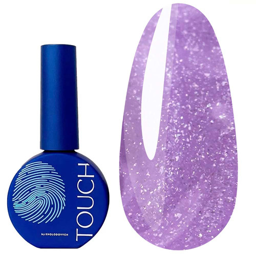 SALE Топ для ногтей TOUCH Gradient top 02 лиловый с шиммером 13 мл - Фото №1