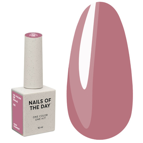 Lakier hybrydowy NAILSOFTHEDAY 063 Rib różowy 10 ml - Фото №1