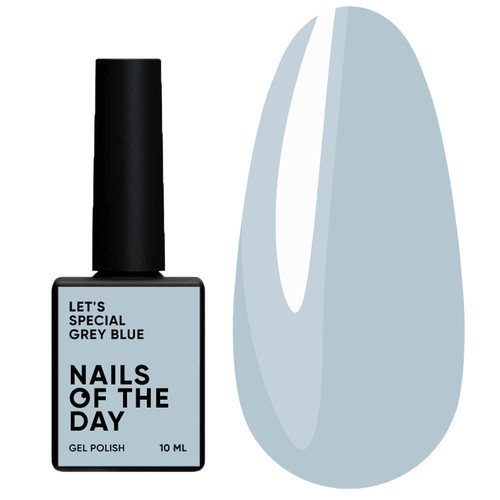 SALE Гель-лак NAILSOFTHEDAY Let's special grey blue, 10 мл - Фото №1