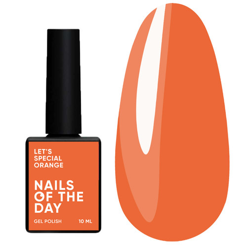 SALE Гель-лак NAILSOFTHEDAY Let's special orange, 10 мл - Фото №1