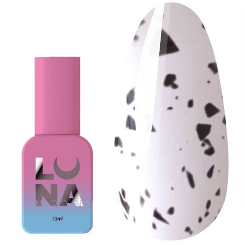 SALE Топ LUNA Matt Blackegg без липкого слоя, с черными частицами, матовый 13 мл (300-0620)
